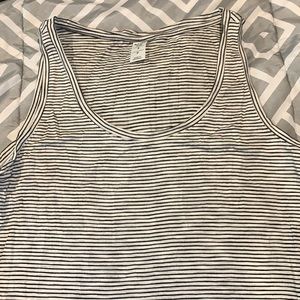 Horizontal striped Flowy tank